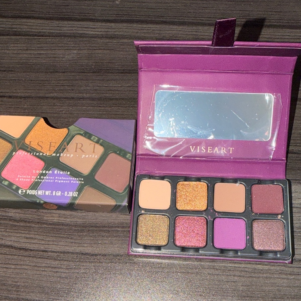 NIB Viseart Petit Pro London Étoile Eyeshadow Palette - Purple, Gold